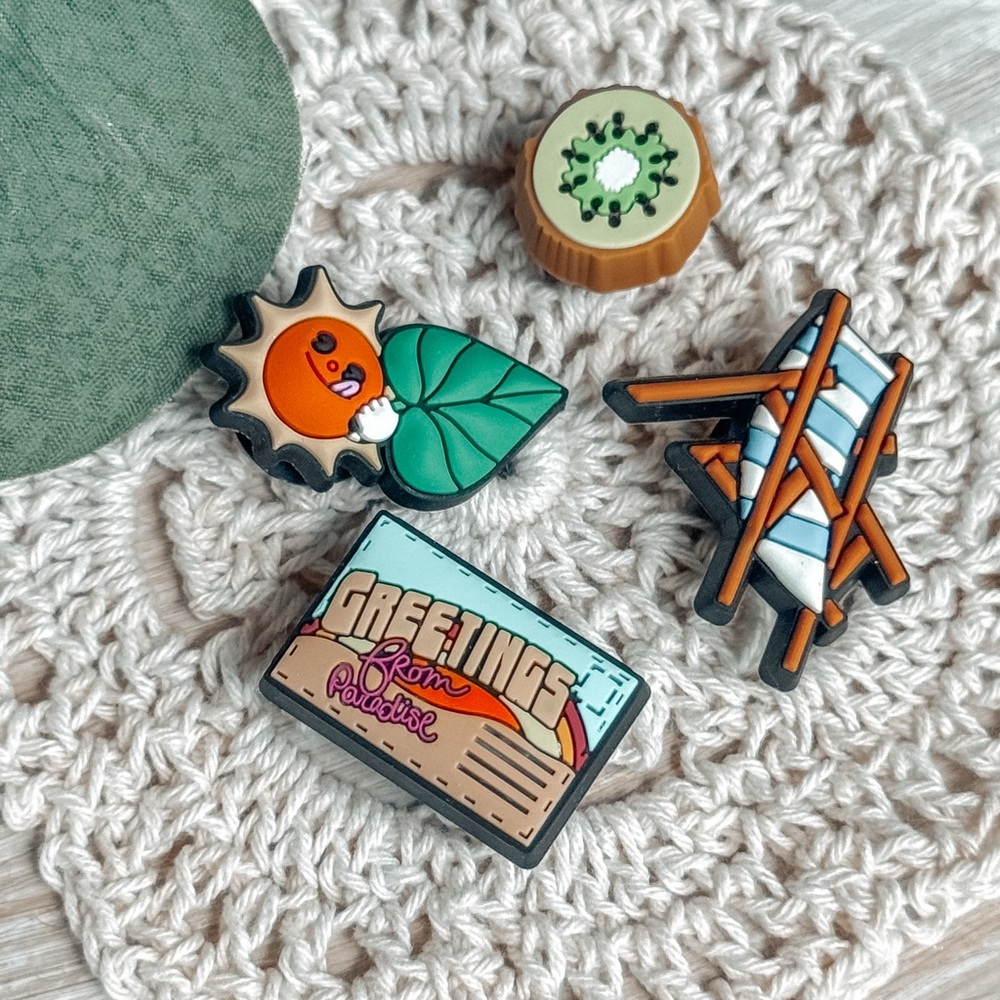 4 New Croc Charms